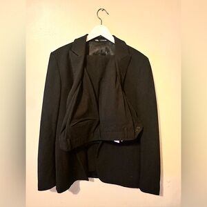 Zara Classic Black full suit pants and jacket 34W X 30L